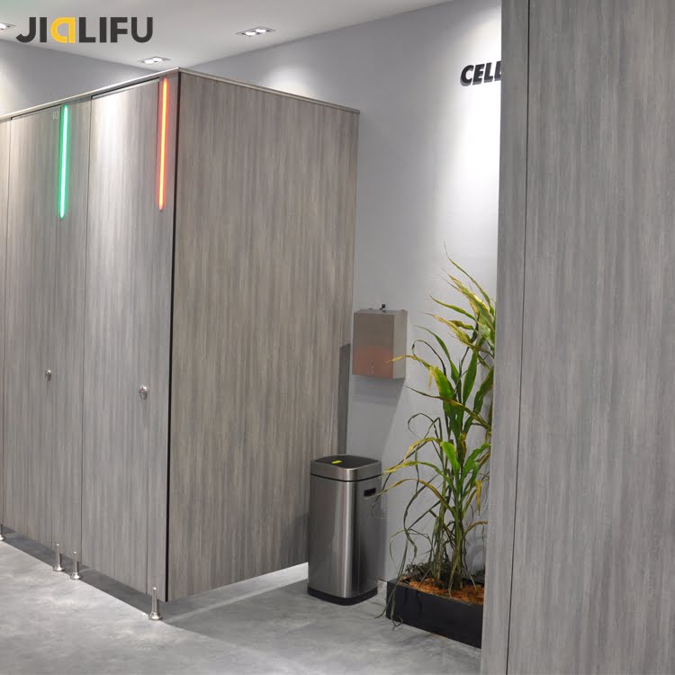 LED Light Toilet Cubicle Partitions