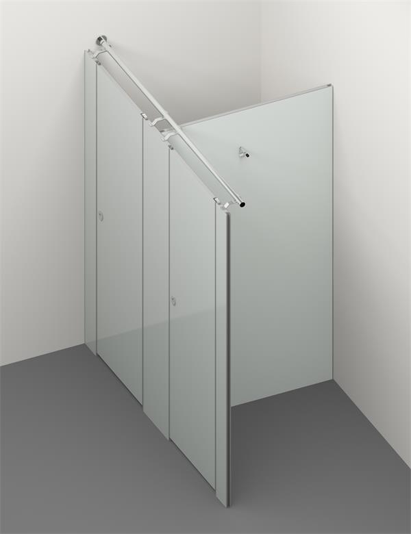 Glass Composite Toilet Cubicle 2