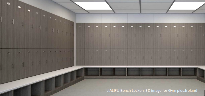 JIALIFU Bench Lockers 3D image for Gym plus,Ireland