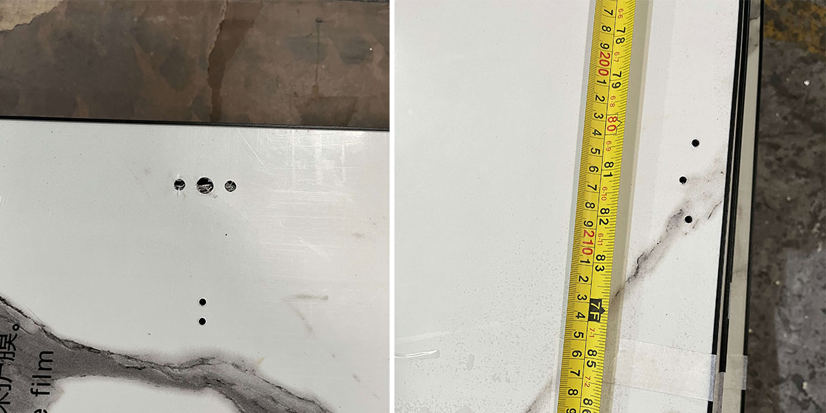predrilled holes